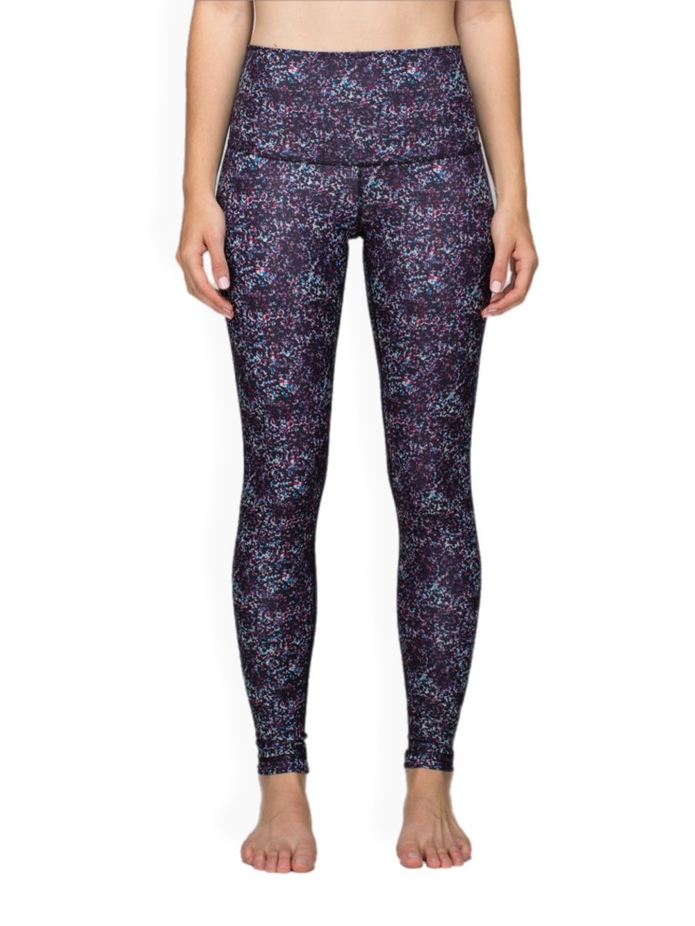 Lululemon Wunder Under Pant Full-On Luxtreme Roll Down Rocky Road Gusto Blue